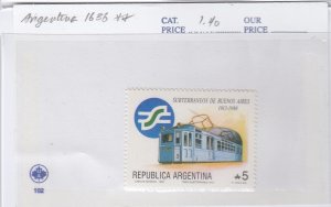 Argentina 1636 Subway Trains mnh