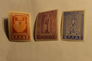 GREECE 520 - 522 NEVER HINGED NH  NICE SET