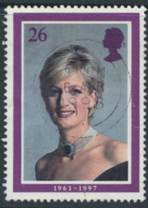 GB   Sc# 1791  SG 2021  Used Princes Diana 1998  see details  / scans