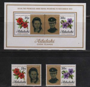 Aitutaki MNH sc# 77-8a Flowers