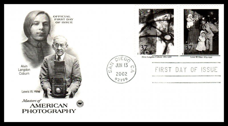 US 3649a-3649t Photography PCS Set of Ten U/A FDC