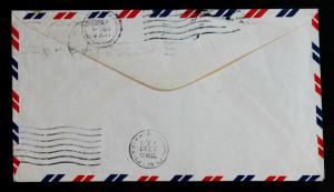 US Stamp Late Use Sc# 930 + 1338 # Block on 1970 Cover US to Israel Haifa 