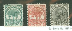 Samoa (Western Samoa) #11e/12/15 Unused