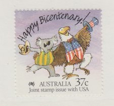 Australia Scott #1052 US Bicentenary Stamp - Mint NH Single