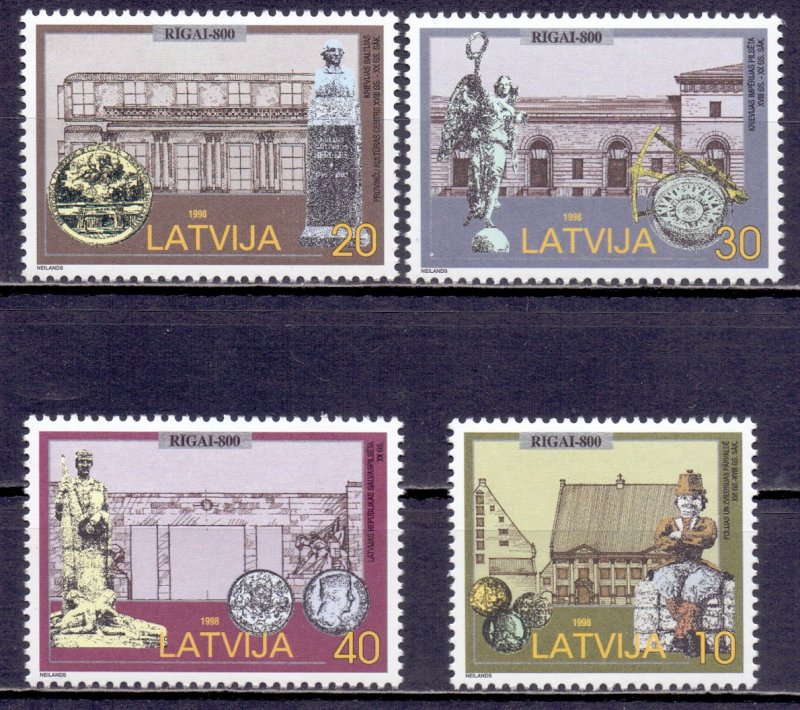 Latvia. 1998. 481-84. Architecture. MNH.