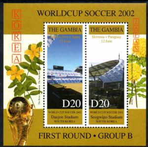 GAMBIA 2620-2643 MNH S/S SCV $110.00 BIN $66.00 WORLDCUP SOCCER