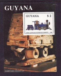 Guyana-Sc#2006b-sheet-unused-NH-Trains-Locomotives-Railways-Forney locomotive-