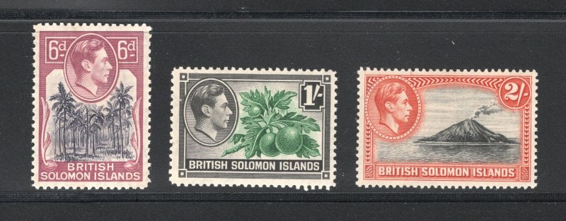 Solomon Islands, Scott #74-6  VF, Unused,Original Gum,Hinged,CV $7.75 ...5780028