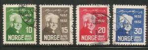 Norway Scott #154-157 Stamp - Used Set