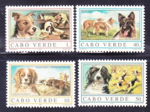 Cape Verde (Cabo Verde) 682-85 MNH 1995 Various Dogs Full Set of 4 Very Fine