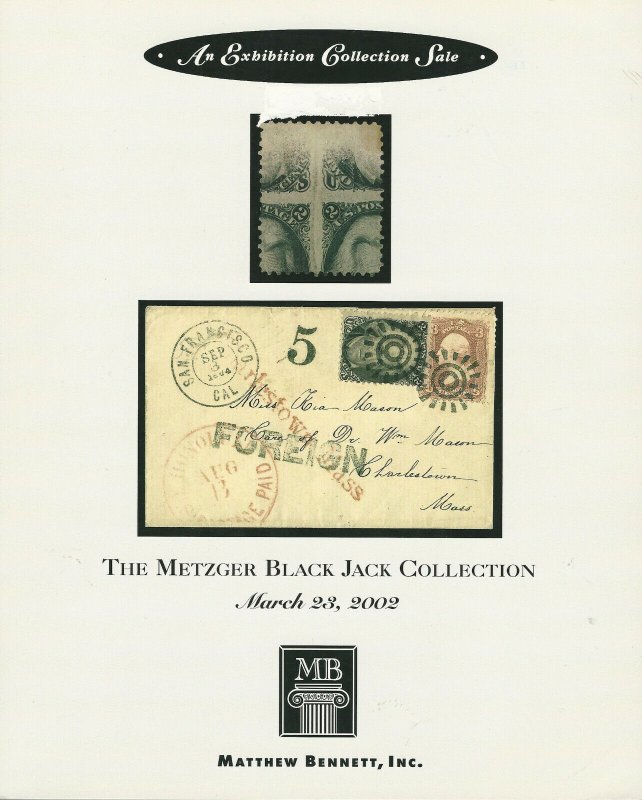 The Metzger Black Jack Collection, Matthew Bennett, Sale 244, March 23, 2002