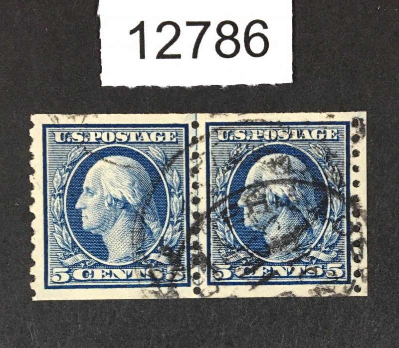 MOMEN: US STAMPS # 496 LINE PAIR USED LOT #12786