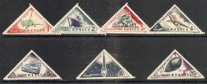 Monaco J48-54 MNH 1953-54 Pictorial Postage Dues