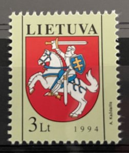 (409) LITHUANIA 1994 : Sc# 488 ARMS TYPE KNIGHT - MNH VF