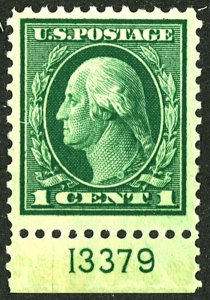 U.S. #498 MINT PL# SINGLE OG NH