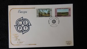 Guernsey 1977 FDC europa cept countryside cotswald cover