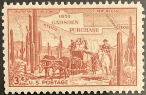 Scott #1028 1953 3¢ Gadsden Purchase MNH OG VF