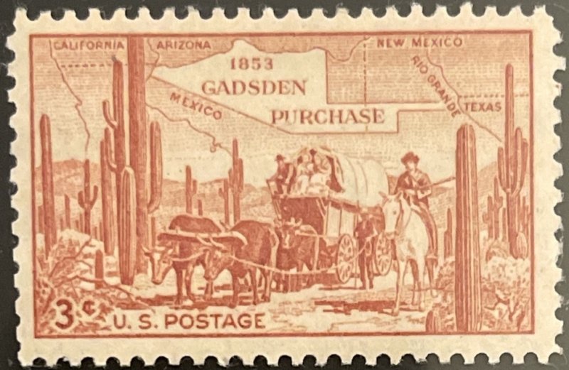 Scott #1028 1953 3¢ Gadsden Purchase MNH OG VF