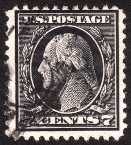 1917, US 7c, Washington, Used, Sc 507