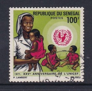 Senegal   #353   used   1971  UNICEF  100fr