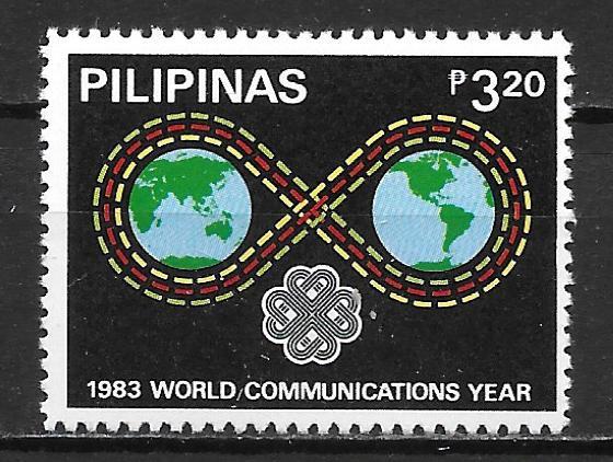 Philippines 1644 World Communications Year single MNH