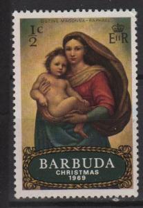 Barbuda 1969 - Scott 39 MH- 1/2c, Madonna & Child, Christmas