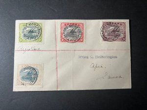 1922 Registered Papua and New Guinea Cover Port Moresby to Apia Samoa