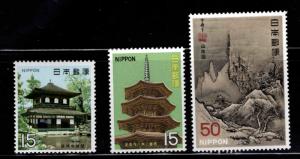 JAPAN Scott 982-984 MNH** 1969 National Treasures set
