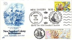 #C117 New Sweden Airmail Dual With Finland – Artcraft Cachet 