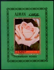 Ajman 1972 Tender Rose CTOL378