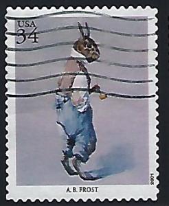 Catalog #3502g Stamp Used Artists & Illustrators A B Frost