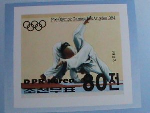 ​KOREA STAMP:1983- SC#2298 PRE-OLYMPIC LA'84- JUDO-MNH IMPERF:RARE S/S SHEET.-