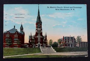 US Stamp Sc# 397 on Postcard from W. Manchester N.H. 1919 