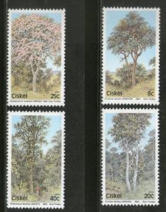 Ciskei 1983 Trees Plant Flora Environment Conservation Sc 46-49 MNH # 2647