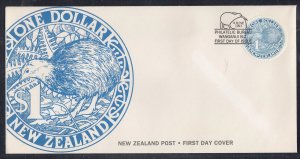 New Zealand Scott 1161 FDC - 1993 $1 Kiwi Stamp
