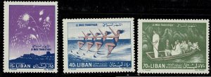 Lebanon #C311-3 cpl MH tourism