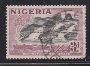 NIGERIA Scott # 84 Used - Jebba Bridge & River Niger