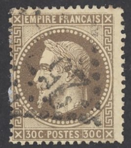 France Sc# 34 Used (a) 1867 30c Emperor Napoleon III