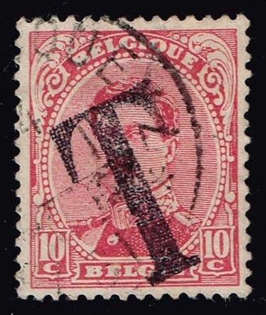 Belgium #112 King Albert I; Used T Postage Due