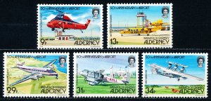 Alderney #18-22  Set of 5 MNH