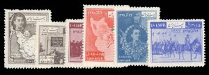 Iran #B22-27 Cat$170, 1950 Liberation of Azerbaijan, complete set, never hing...