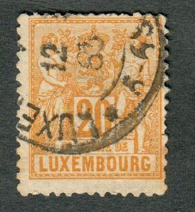 Luxembourg #54  used single