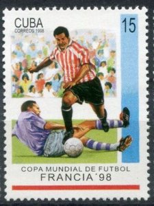 CUBA Sc# 3898  WORLD CUP OF SOCCER France football 15c  1998 MNH