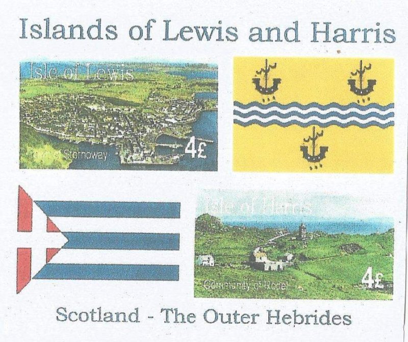 LEWIS & HARRIS  - 2014 -  Local Scenes - Imperf 4v Sheet - M N H - Private Issue