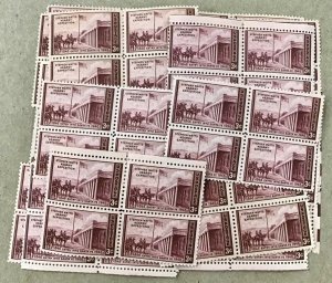 944   Santa Fe Kearny Expedition  3¢ Stamps 100  MNH  stamps FV $ 3.00 in 1946