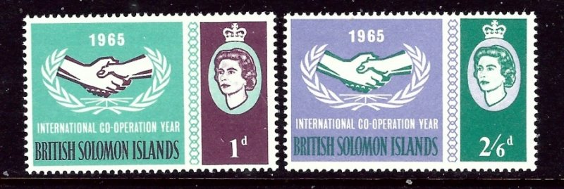 Solomon Is 143-44 MNH 1965 Int'l Cooperation Year    (ap3446)