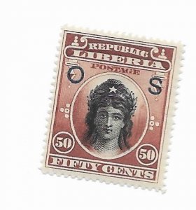 Liberia #O42 MH - CAT VALUE $4.50