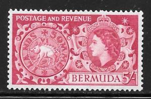 Bermuda 160: 5/- Hog coin, MH, F-VF