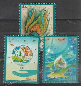 2012 UNESCO RIO + 20   MNH  Sc# 1048,G553,V515