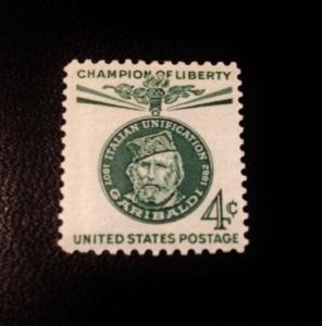 Scott #1168 Champ of Liberty Garibaldi, MINT, F-VF, NH